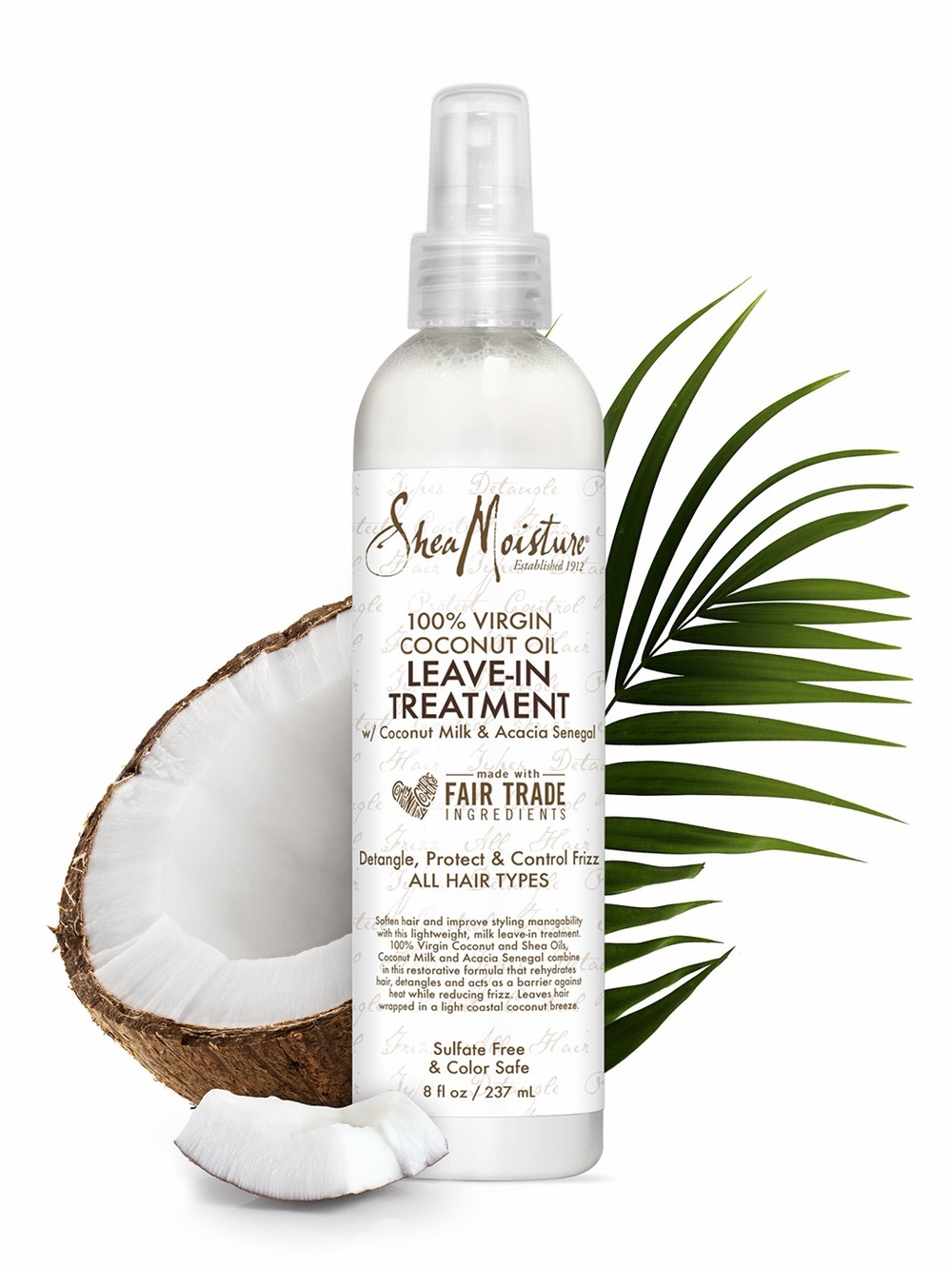 Shea Moisture 100% Virgin Coconut Oil Daily Hydration LEAVE-IN TREATMENT 8 fl oz